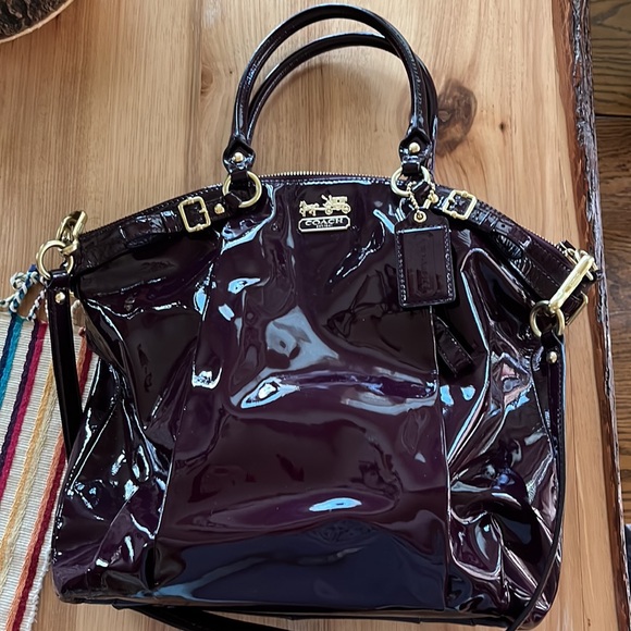 Coach Handbags - Purple Patent Coach Purse